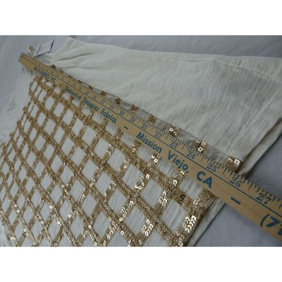 Chico's Shine Sequin Women Tank Top Size 2 - Picture 9 of 9